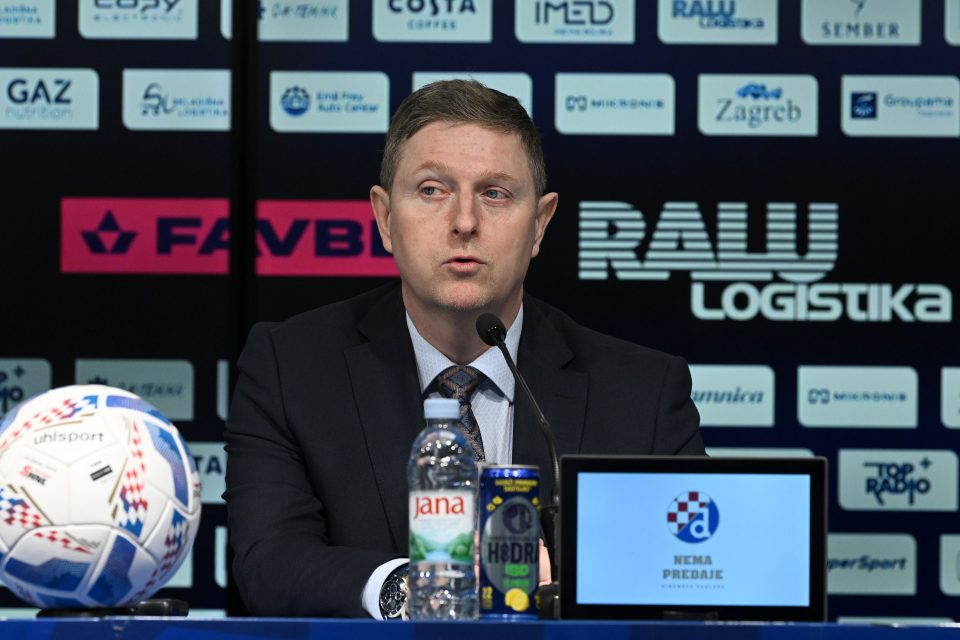 24.01.2025., Zagreb - Stadion Maksimir, konferencija za medije GNK Dinamo uoci sutrasnje utakmice GNK Dinamo - NK Istra. Upravitelj zaklade Nema predaje Sasa Pavlicic Bekic.  Photo: Marko Lukunic/PIXSELL