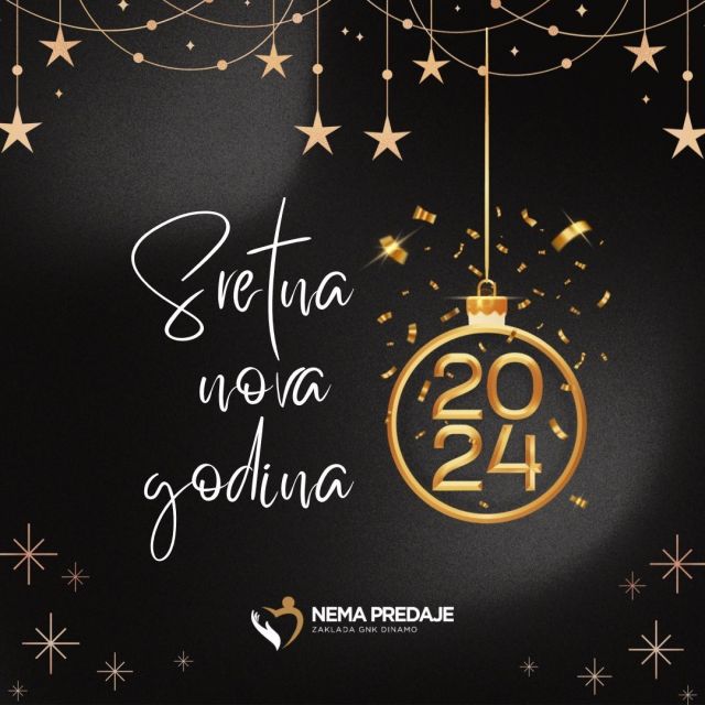 Želimo vam sretnu novu 2024. godinu uz puno zdravlja, mira, veselja i uspjeha ✨🤗💙#zakladanemapredaje #dinamozagreb #zagreb #hrvatska #croatia
