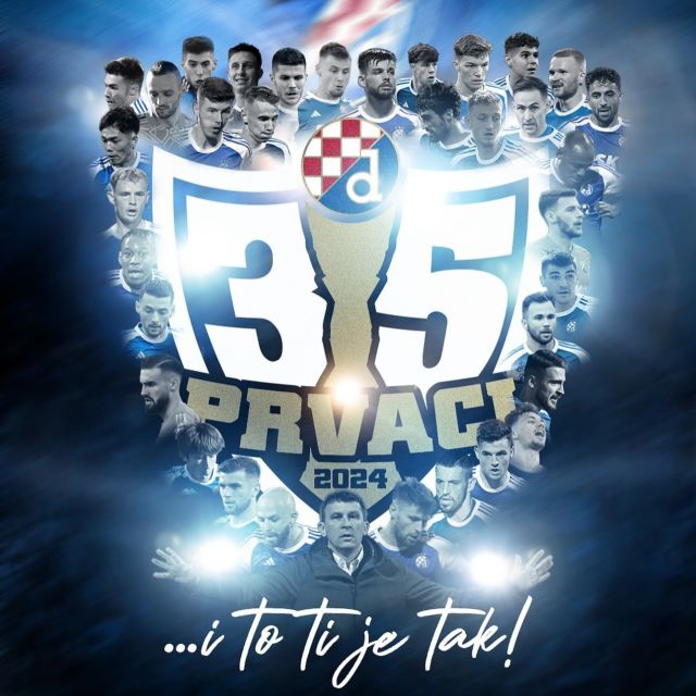 Dva kola prije kraja prvenstva Dinamo je obranio naslov prvaka Hrvatske 💙😎💪🏻🥇🏆🇭🇷
Bravo plavi! 💙💙
@gnkdinamo#dinamozagreb #zakladanemapredaje #zagreb #hrvatska #croatia #football #champions