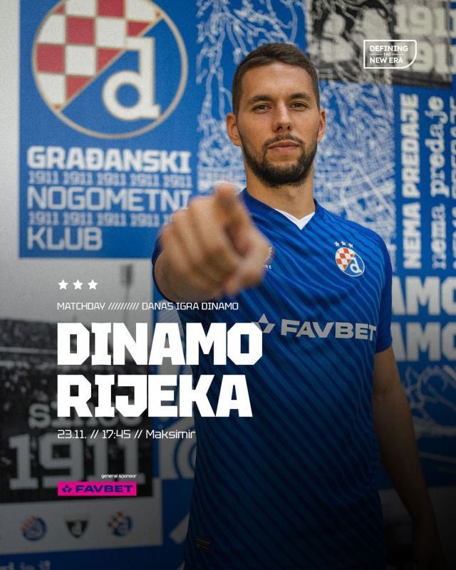 🔵 Pred @gnkdinamo je izuzetno važan prvenstveni derbi. Budi podrška Plavima na tribinama!🗣 Svi u Maksimir!